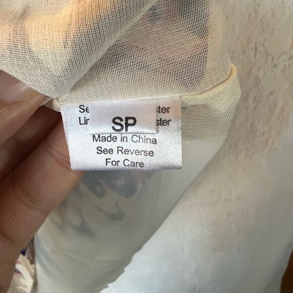 Paper Crown For Stitch Fix Dress Womens Small Cami Strappy Short Print Abstract - Picture 13 of 15